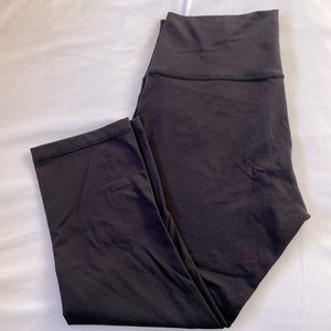 Black Lululemon High Rise Wunder Under Tights